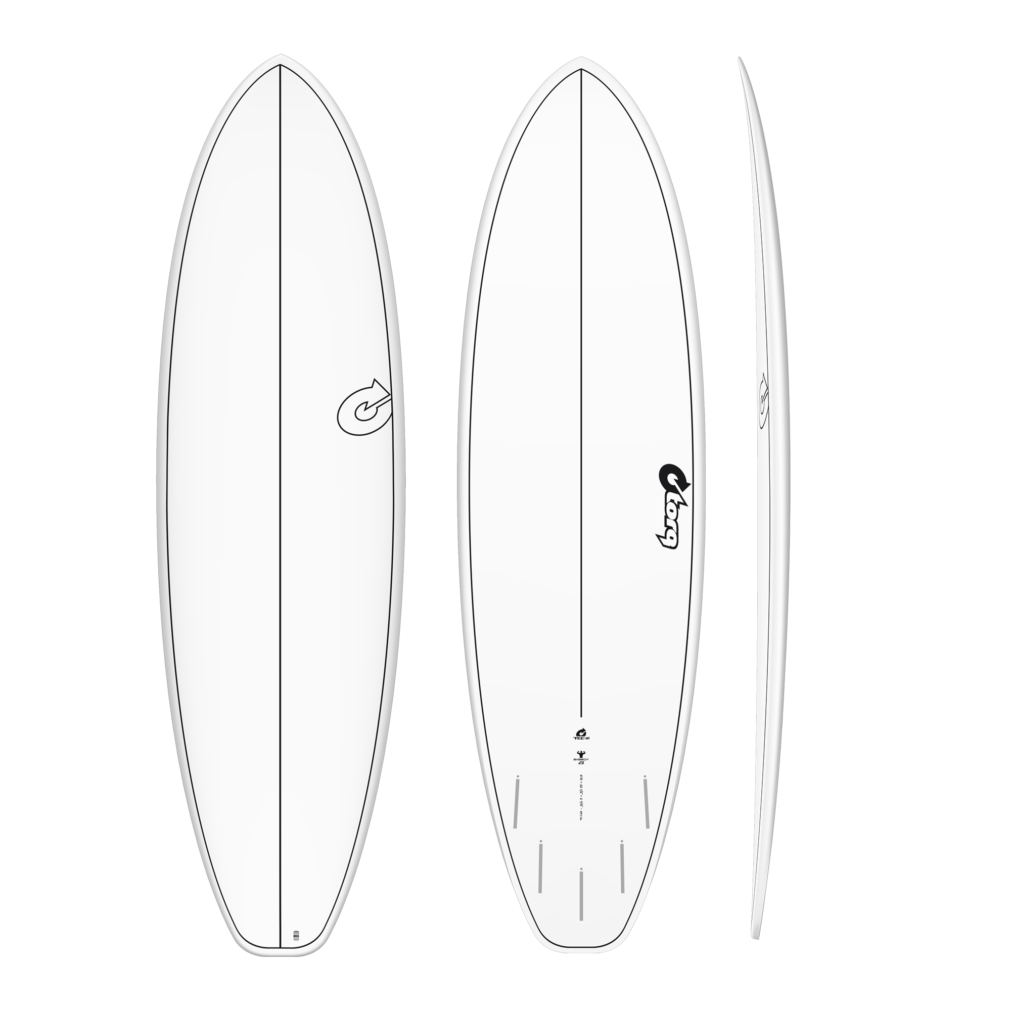 Torq Big Boy 23 — 7'2 Mid-length rental surfboard